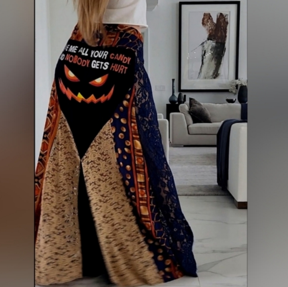 ISO Designer "Art To Wear" Ivana Ruzzo Designer Upcycled Bohemian Maxi Skirt